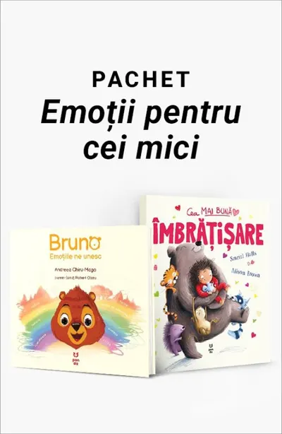 Pachet Emoții pentru cei mici. Bruno. Emoțiile ne unesc/Cea mai bună îmbrățișare
