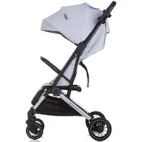 Carucior pentru copii Chipolino Pixie cloud grey cu spatar reglabil, suspensii, sistem tip troller, suport reglabil pentru picioare