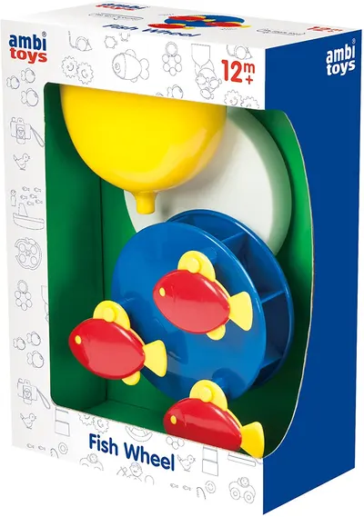 Jucarie de baie Ambi Toys - Bicicleta de apa cu pestisori