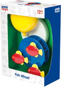 Jucarie de baie Ambi Toys - Bicicleta de apa cu pestisori