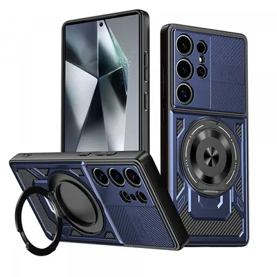 Husa pentru Xiaomi Poco C75 / Redmi 14C, Techsuit, RuggedCam, Albastra