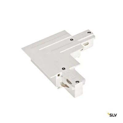 EUTRAC L-conector f.3-Ph.sina incastrat,prosuectie ext.,alb