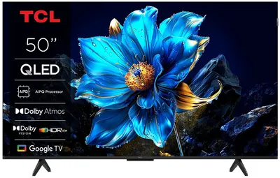 Televizor smart TCL - 50P79K, 50'', QLED, 4K, HDR10+, Bionic Color, Dolby Vision, Dolby Atmos 2x10W, negru