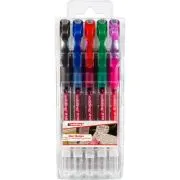 Roller cu gel Edding Cristal Jelly 2185, varf 0. 7 mm, 5 culori/set