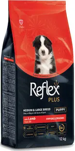 Reflex Junior, hrana uscata superpremium, hipoalergenica, pentru caini juniori, cu miel si orez 12 kg