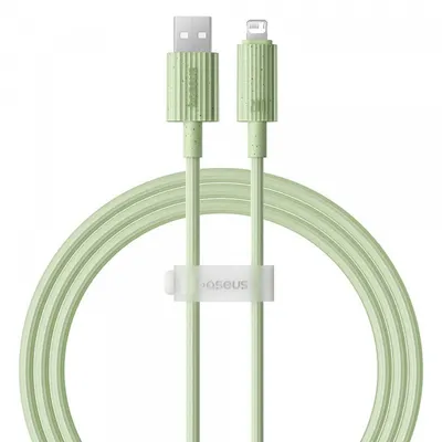 Cablu Date si Incarcare USB-A - Lightning Baseus Habitat, 18W, 2m, Verde P10360200631-01