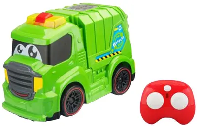 Camion de gunoi radiocontrolat Felyx Toys - Kiddy Go, cu lumini si sunete