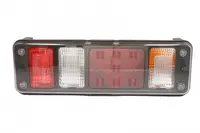 Stop lampa spate stanga Hibrid (LED P21W, 24V, cu semnalizator, cu lumina ceata, lumina marsalier, cu lumina stop, lumina parcare, reflector triunghiular, marcaj lateral, conector: 4x SuperSeal 2PIN A