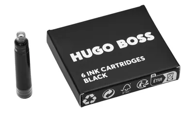 Set de rezerve pentru stilou Hugo Boss - Negru, 6 buc