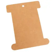 Suport carton pentru ață model drept - Kraft (set 100 buc) - Default Title