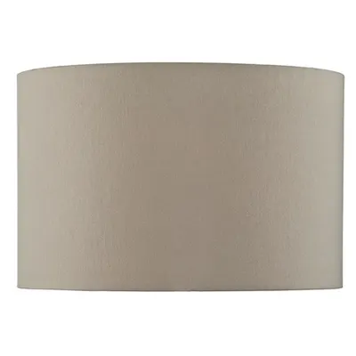 Abajur S1120 Taupe Faux Silk Drum Shade 39cm