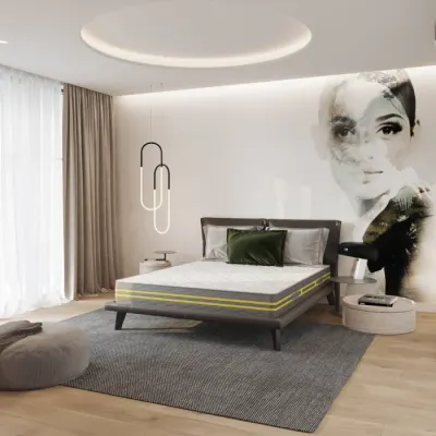 Saltea PREMIER cu arcuri, 140x200 cm, H 23 cm, fata vara fata iarna