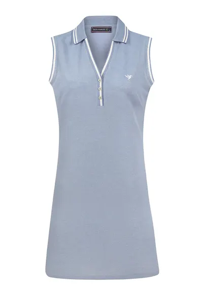 Rochie mini fara maneci - Albastru prafuit