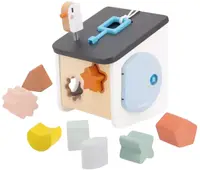 Jucărie din lemn pentru sortare Janod Sweet Cocoon - Casă pentru păsări
