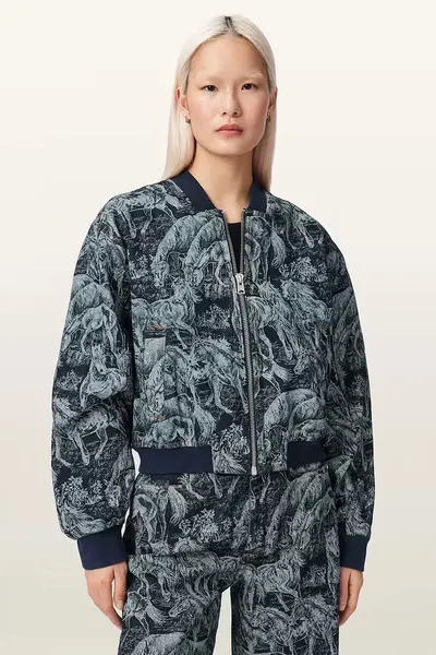 AllSaints jachetă pentru femei, din bumbac KAYTRA