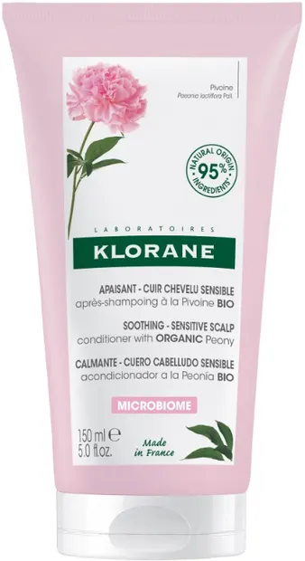 Klorane Peony Balsam de păr liniștitor, 150 ml