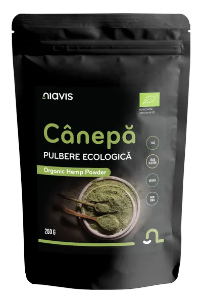 Canepa Pulbere ecologica, 250g, Niavis