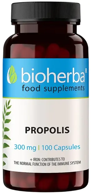 Propolis, 300 mg, 100 capsule, Bioherba