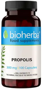 Propolis, 300 mg, 100 capsule, Bioherba