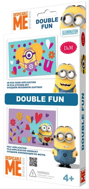 Set creativ Revontuli Toys Oy - Pentru aplicare II, dublu, Minions
