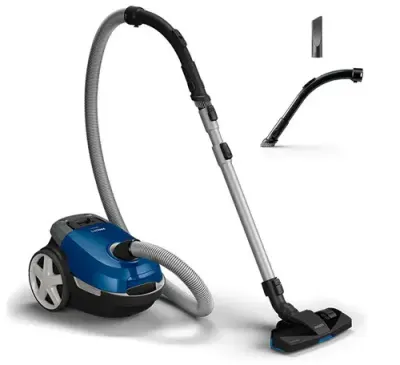 Aspirator cu sac Philips Seria 3000 XD3110/09, 3 L, 650 W (Albastru/Negru)
