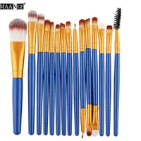 Set 20 Pensule Profesionale Pentru Machiaj, Albastru - MB02
