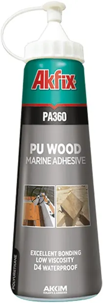 Lipici poliuretan pentru lemn Akfix - PA360, 560 g, maro deschis