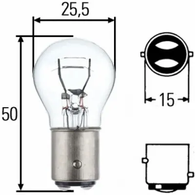 Bec auto halogen Hella P21/5W 12V
