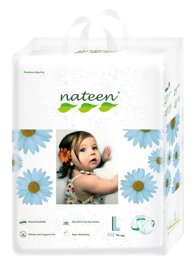 Scutece ecofriendly Nateen Nr.4 7-18 kg 92 buc.