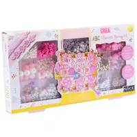 Kit creativ DIY - coliere si bratari cu margele Flower Bouquet, 500 piese, Perline ABC