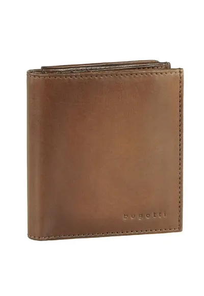 Portofel din piele - Protectie RFID - Maro deschis
