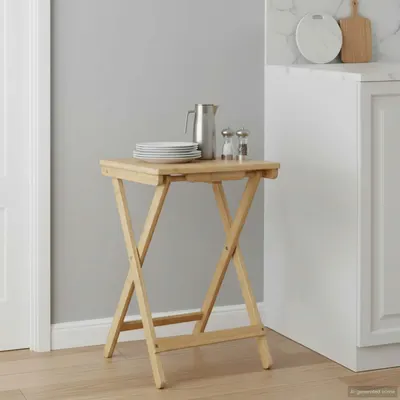 vidaXL Masă de bucătărie Manual natural 40 x 30 x 53,5 cm Bambus