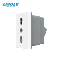 Modul priza simpla standard italian, 1M Alb