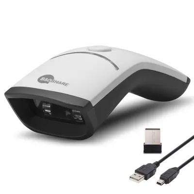 Cititor coduri de bare performant model LP-YC100W, 1D si 2D, bluetooth, alb