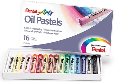 Set pasteluri uleioase Pentel - Arts, 16 culori