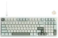 Tastatură mecanică Royal Kludge - RK R98 Pro Sky Cyan, switch Cream, RGB, albastră