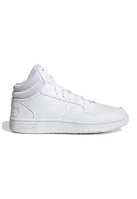 Pantofi sport unisex mid-high Hoops 3.0 - Alb optic