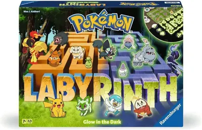 Joc de societate Ravensburger - Pokemon Labyrinth Glow in the Dark - Pentru copii