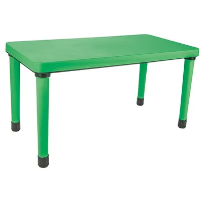 Masuta pentru copii interiorexterior Pilsan Happy Table Verde 120x60cm pentru lectiiactivitati,capacitate 4 copii,plastic rezistent,colturi rotunjite,picioare antiderapante,utilizare acasagradinitecreseafterschool