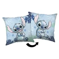 Pernă pentru copii din polar/fleece 40x40 cm Lilo and Stitch "Blue" – Jerry Fabrics