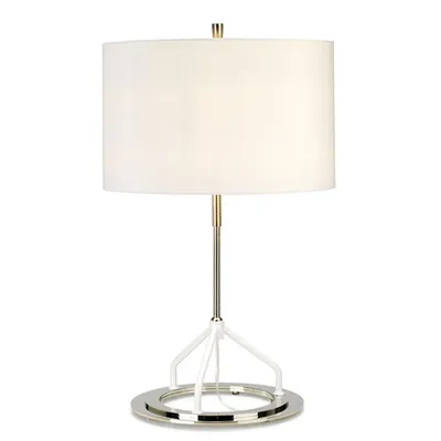 Veioza Vicenza Table Lamp – White Polished Nickel