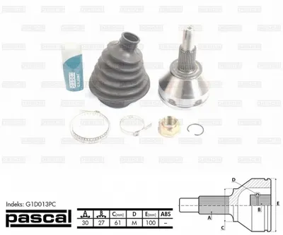 Cap planetara spre roata (30z 27z 61mm) ALFA ROMEO 159, BRERA, SPIDER 1.8-3.2 intre 2005-2012