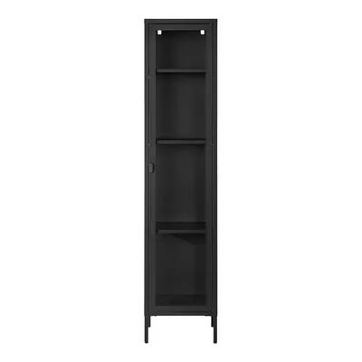 Vitrină neagră din metal 40x180 cm Brisbane – House Nordic