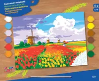 Kit de colorat după număr KSG Crafts -Lalelele din Amsterdam