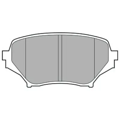 Set placute frana, frana disc DELPHI LP2026