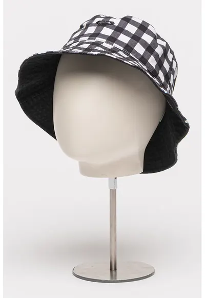 Palarie reversibila de bumbac Jasmine Paradise - Alb/Negru