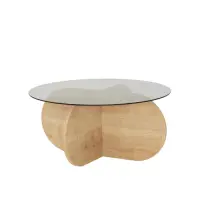 Masuta de cafea BUBBLE, stejar, 75x75x35 cm