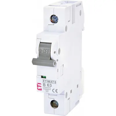 ETIMAT 6 Intrerupatoare automate miniatura 6kA ETIMAT 6 1p B63