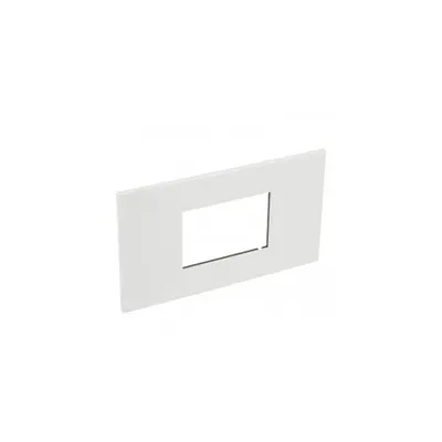 Plate British standard Arteor - patrat - 3 module - alb