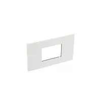 Plate British standard Arteor - patrat - 3 module - alb